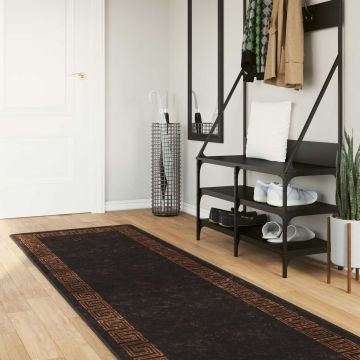 Tappeto Antiscivolo MARSA Nero 80 x 400 cm Poliestere e PVC