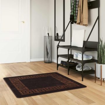 Tappeto Antiscivolo MARSA Nero 100 x 100 cm Poliestere e PVC