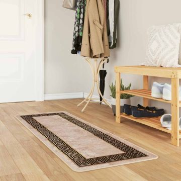 Tappeto Antiscivolo MARSA Nero 50 x 100 cm Poliestere e PVC
