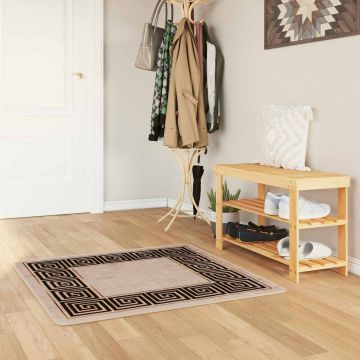 Tappeto Antiscivolo MARSA Nero 100 x 100 cm Poliestere e PVC