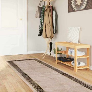 Tappeto Antiscivolo MARSA Nero 100 x 400 cm Poliestere e PVC