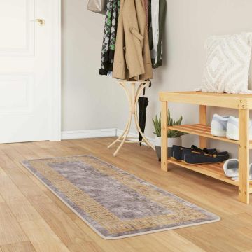 Tappeto Antiscivolo MARSA Grigio 50 x 150 cm Poliestere e PVC