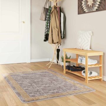 Tappeto Antiscivolo MARSA Grigio 100 x 200 cm Poliestere e PVC