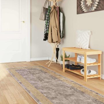 Tappeto Antiscivolo MARSA Grigio 100 x 400 cm Poliestere e PVC