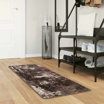 Tappeto Antiscivolo MARSA Nero 50 x 150 cm Poliestere e PVC