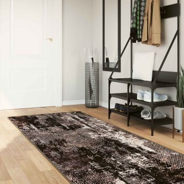 Tappeto Antiscivolo MARSA Nero 80 x 250 cm Poliestere e PVC