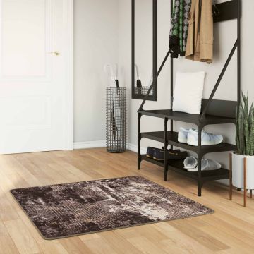 Tappeto Antiscivolo MARSA Nero 100 x 100 cm Poliestere e PVC