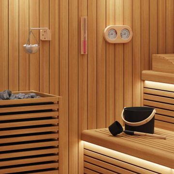 Set di Accessori per Sauna 5 pz Nero