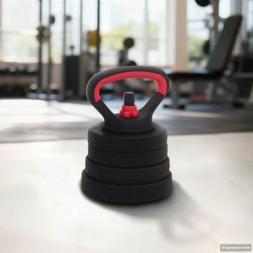 Set di manubri 4-in-1 20 kg Nero e Rosso