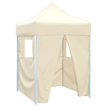 Tenda Party 200 x 200 x 315 cm Crema Tessuto Oxford