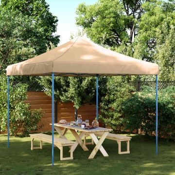 Tenda Party 292 x 292 x 315 cm Beige Tessuto Oxford