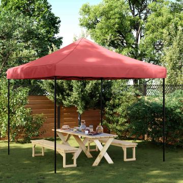 Tenda Party 292 x 292 x 315 cm Borgogna Tessuto Oxford