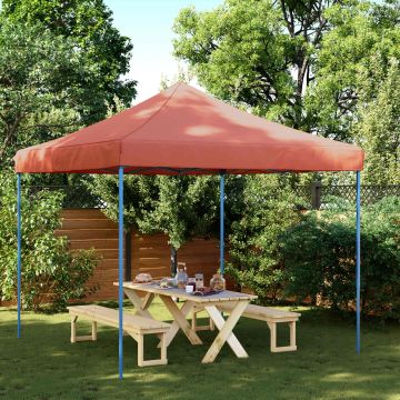 Tenda Party 292 x 292 x 315 cm Terracotta Tessuto Oxford
