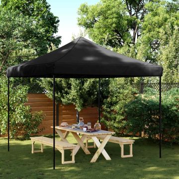 Tenda Party 292 x 292 x 315 cm Nero Tessuto Oxford
