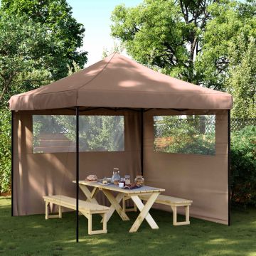 Tenda Party 292 x 292 x 315 cm Marrone Tessuto Oxford