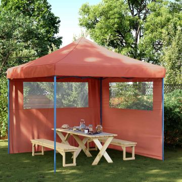 Tenda Party 292 x 292 x 315 cm Terracotta Tessuto Oxford