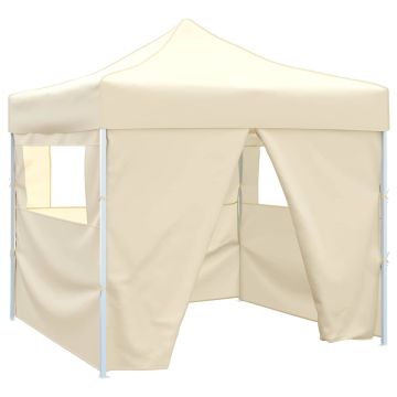 Tenda Party 291 x 291 x 315 cm Crema Tessuto Oxford