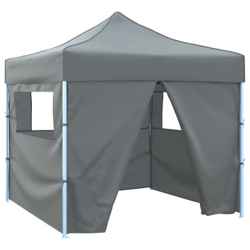 Tenda Party 291 x 291 x 315 cm Antracite Tessuto Oxford