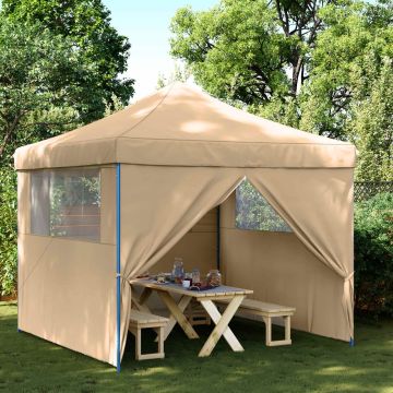 Tenda Party 292 x 292 x 315 cm Beige Tessuto Oxford