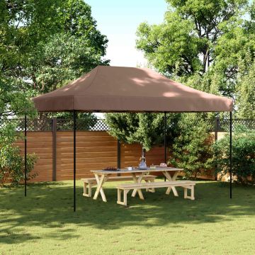 Tenda Party 279 x 410 x 315 cm Marrone Tessuto Oxford