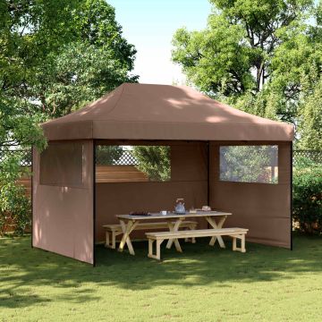 Tenda Party 279 x 410 x 315 cm Marrone Tessuto Oxford