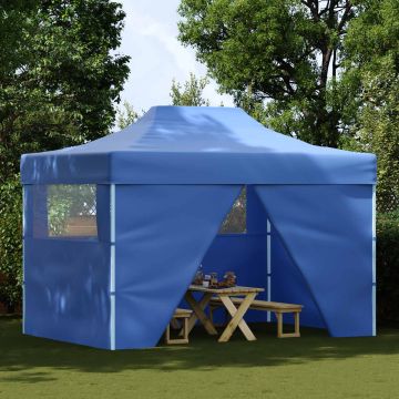 Tenda Party 280 x 410 x 315 cm Blu Tessuto Oxford