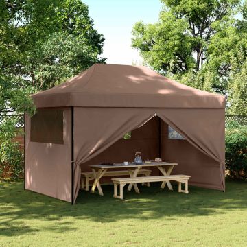 Tenda Party 279 x 410 x 315 cm Marrone Tessuto Oxford
