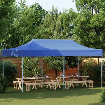 Tenda Party 291 x 580 x 315 cm Blu Tessuto Oxford