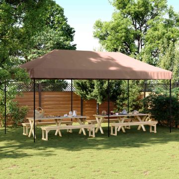 Tenda Party 292 x 580 x 315 cm Marrone Tessuto Oxford