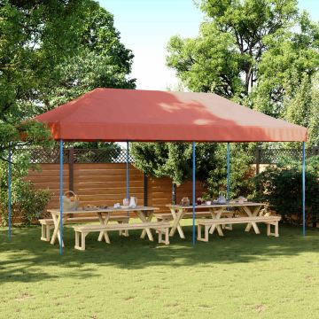 Tenda Party 292 x 580 x 315 cm Terracotta Tessuto Oxford