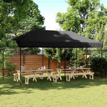 Tenda Party 292 x 580 x 315 cm Nero Tessuto Oxford