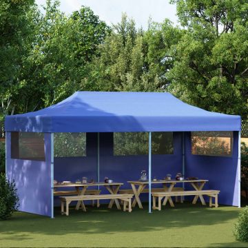 Tenda Party 291 x 580 x 315 cm Blu Tessuto Oxford