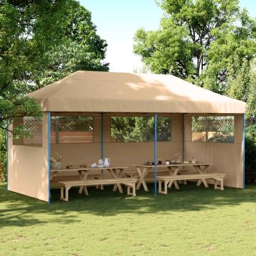 Tenda Party 292 x 580 x 315 cm Beige Tessuto Oxford