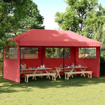 Tenda Party 292 x 580 x 315 cm Borgogna Tessuto Oxford