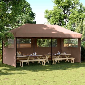 Tenda Party 292 x 580 x 315 cm Marrone Tessuto Oxford