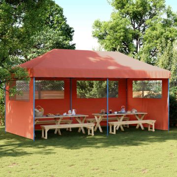 Tenda Party 292 x 580 x 315 cm Terracotta Tessuto Oxford