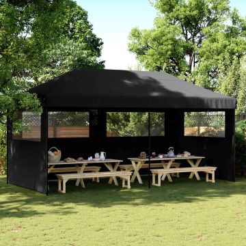Tenda Party 292 x 580 x 315 cm Nero Tessuto Oxford
