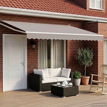 Struttura della tenda elettrica retrattile Bianco 5 x 3 m