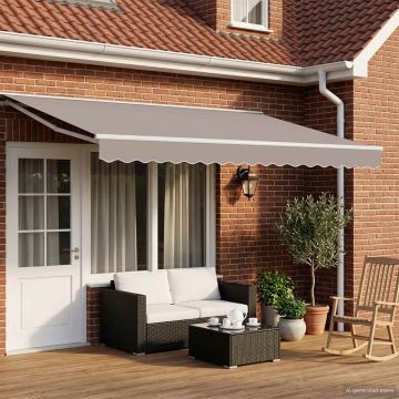 Struttura della tenda elettrica retrattile Bianco 4,5 × 3,5 m