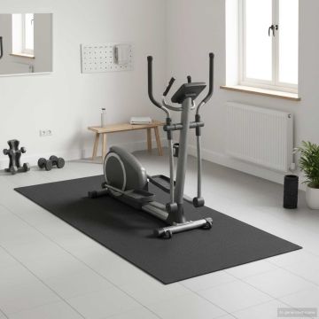 Tappetino di Protezione Sportiva Nero 180 x 75 x 0,6 cm