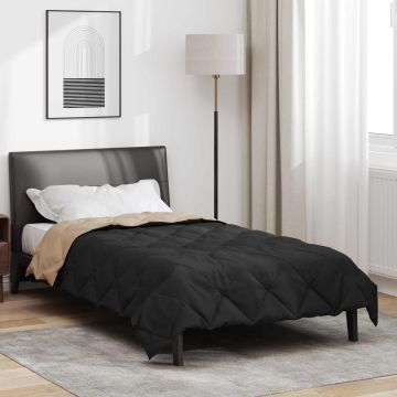 Piumone Estivo 220 x 140 cm Estate 200 gsm Nero e Talpa