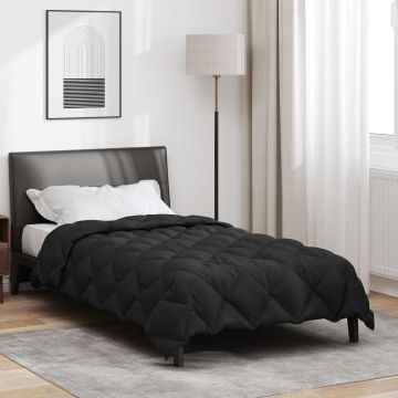 Piumone Invernale 155 x 220 cm 450 gsm Nero