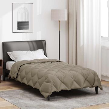 Piumone Invernale 140 x 200 cm 450 gsm Grigio Chiaro