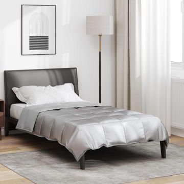 Piumone Estivo Argento 140 x 200 cm Satin e Micropile