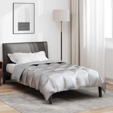 Piumone Invernale 155 x 200 cm 450 gsm Argento