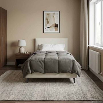 Piumino Letto Estivo 155 x 200 cm Estate Grigio Chiaro