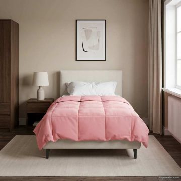 Piumino Letto Estivo 135 x 220 cm Estate Rosa Traspirante