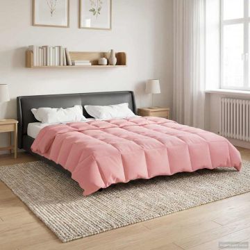 Piumino Letto Estivo 220 x 240 cm Estate Rosa Traspirante