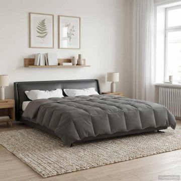 Piumone Completo Annuale 220 x 240 cm 4 stagioni Grigio Chiaro