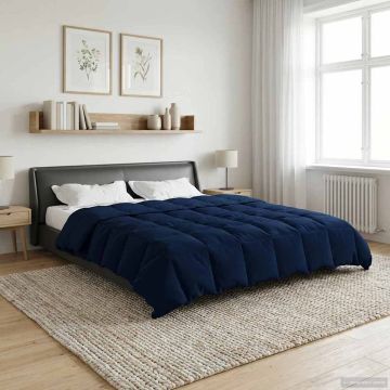 Piumone Completo Annuale 220 x 260 cm 4 stagioni Blu Scuro